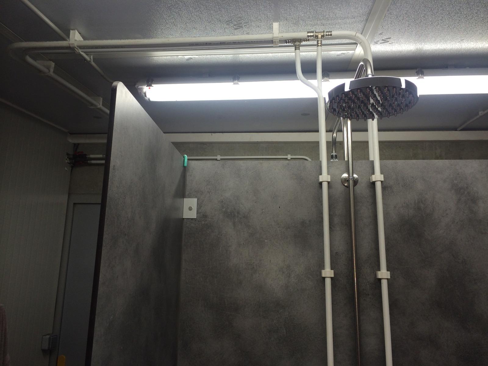 Douche collective en milieu professionnel