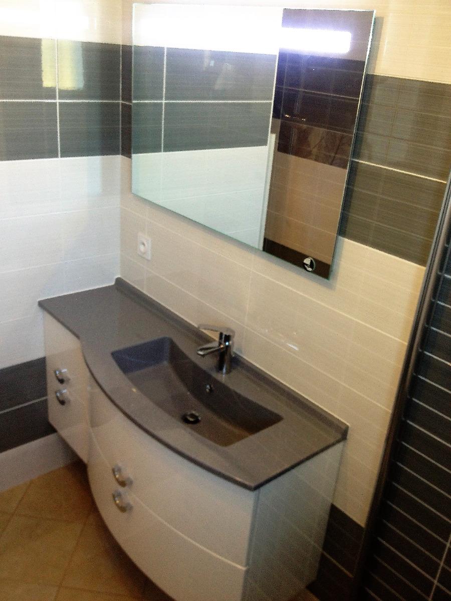 Meuble vasque et miroir